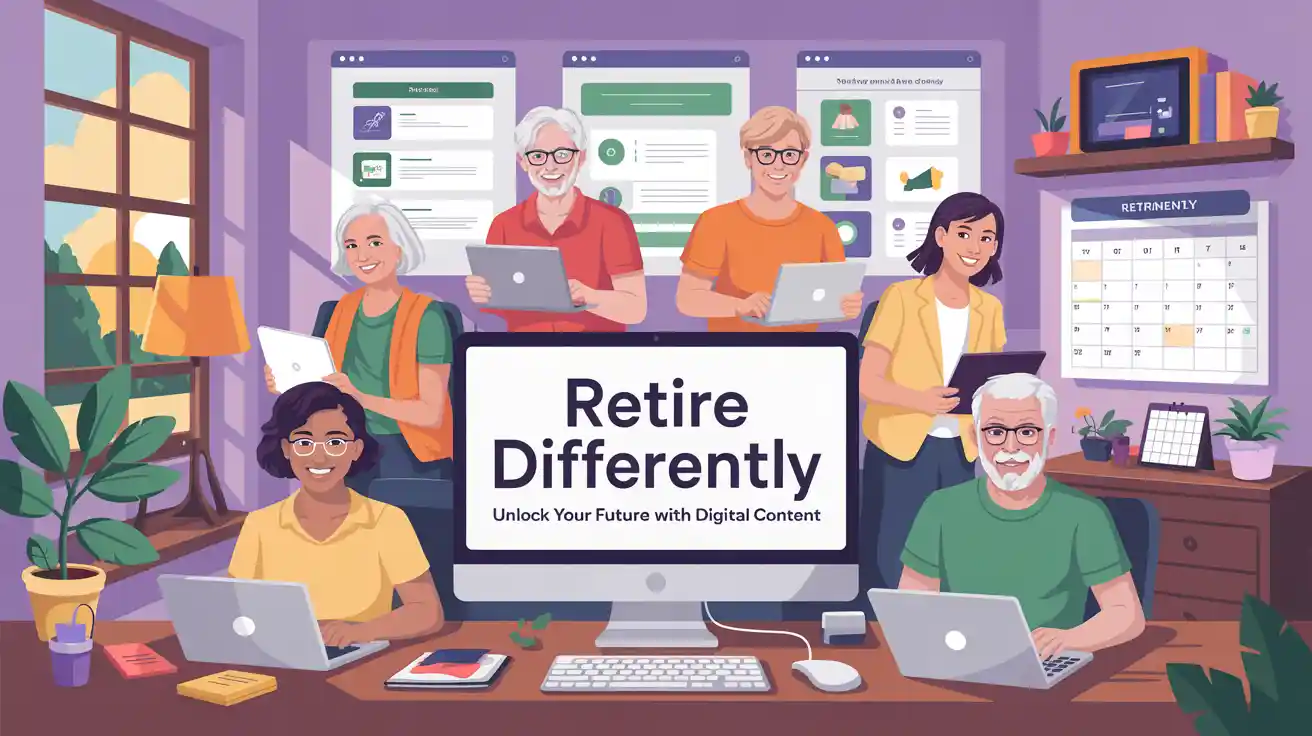 Why digital content is the new retirement plan.  As if you haven't noticed the people that are retiring now in the AI age see the opportunity to get in and make some what some would call "side-hustle-income".