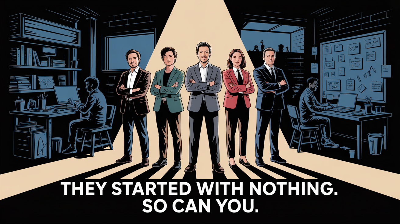 they started with nothing and so can you