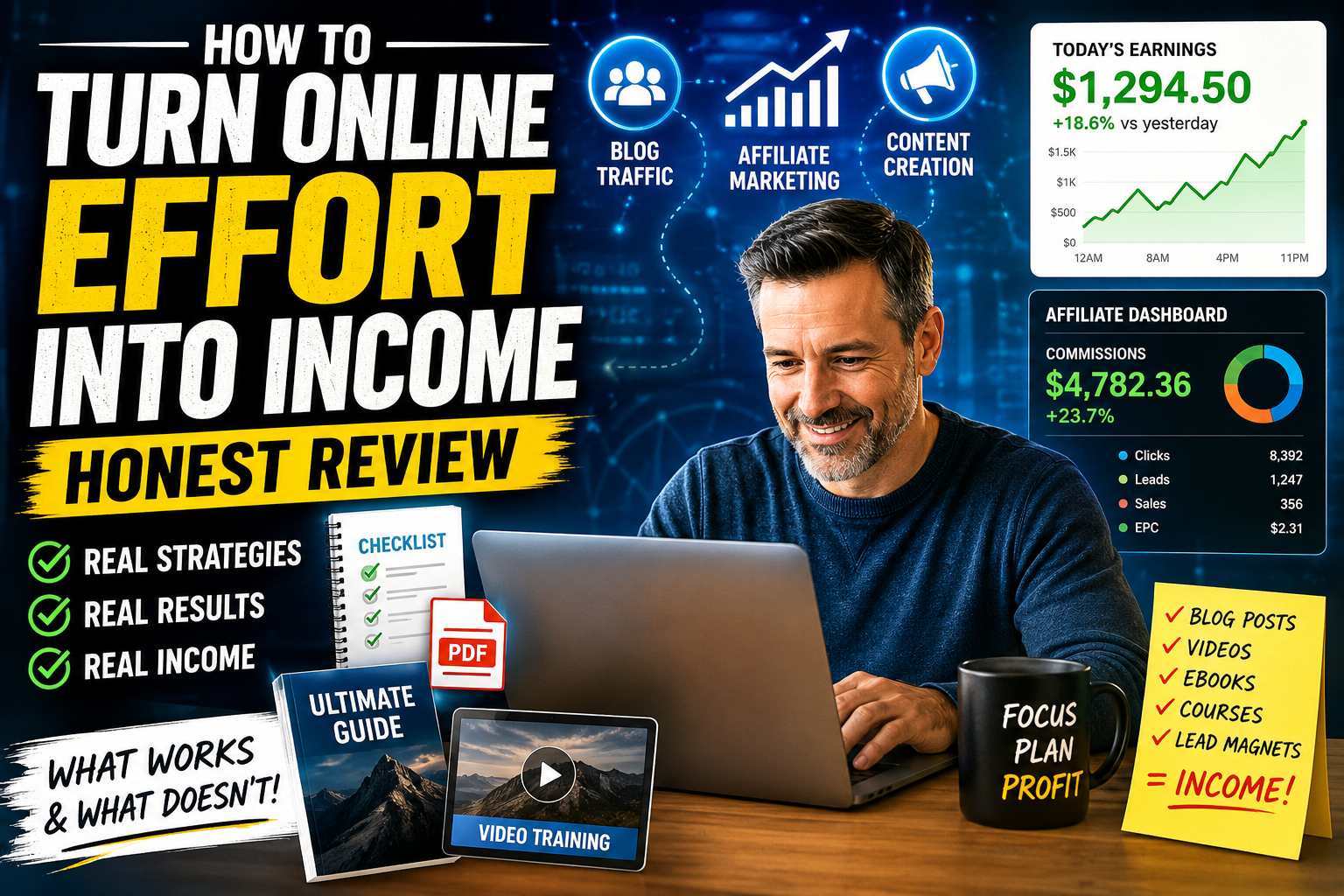 how to turn online effort into income